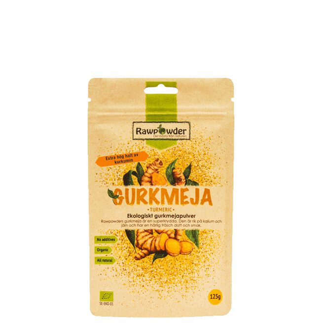 Rawpowder Gurkemeiepulver Økologisk 125g - Baking og Matlaging - JK-Shop