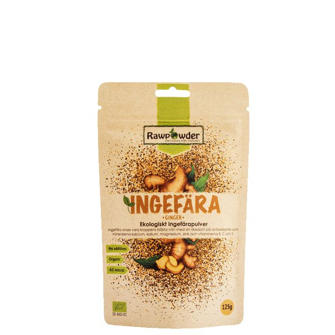Rawpowder Ingefærpulver Økologisk 125g - Baking og Matlaging - JK-Shop