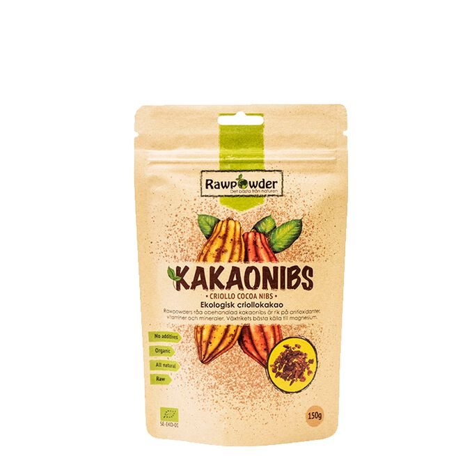 Rawpowder Kakaonibs Økologisk - Baking og Matlaging - JK-Shop