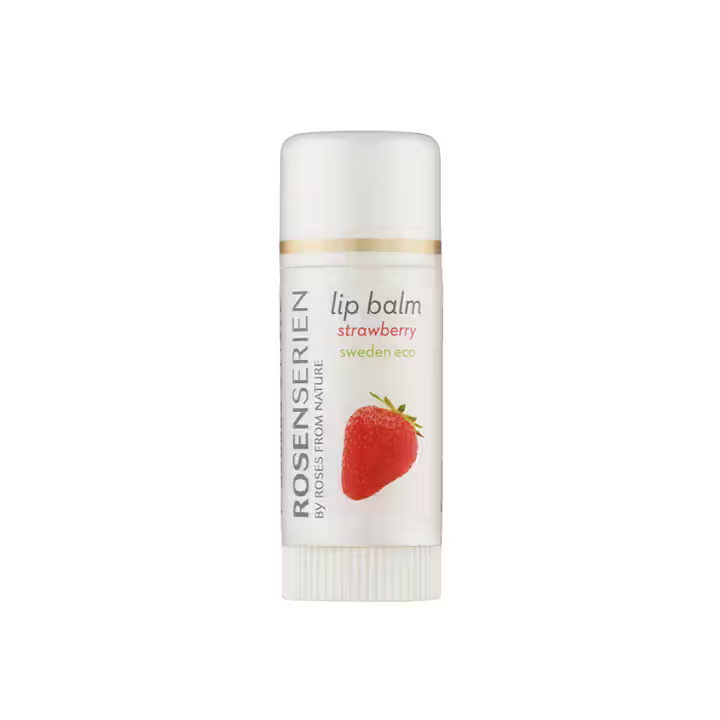 Rosenserien Lip Balm Strawberry 7,5ml - Leppepomade - JK-Shop