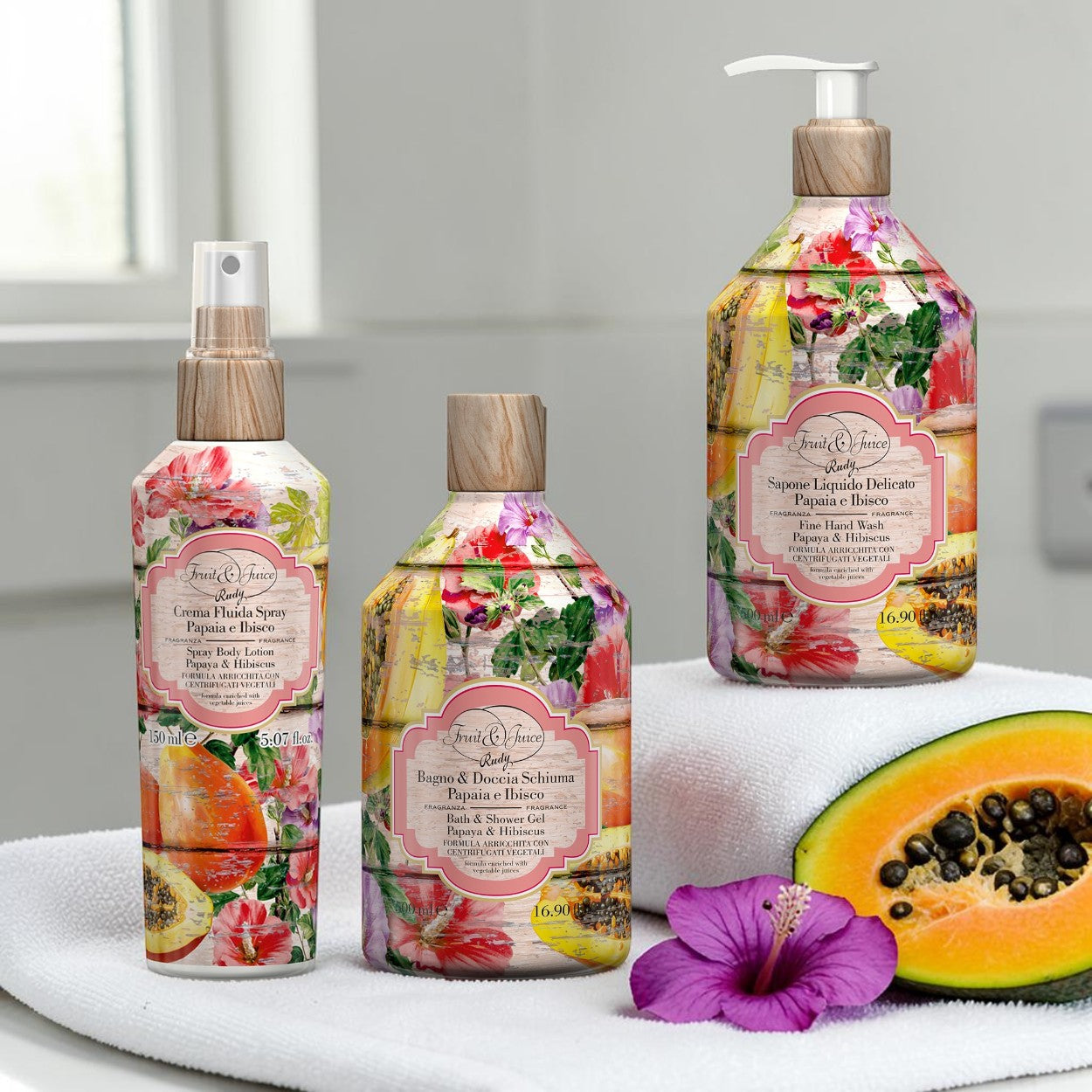 Rudy Profumi Fruit & Juice Bath & Shower Cream - 6 dufter - Dusjkrem - JK-Shop