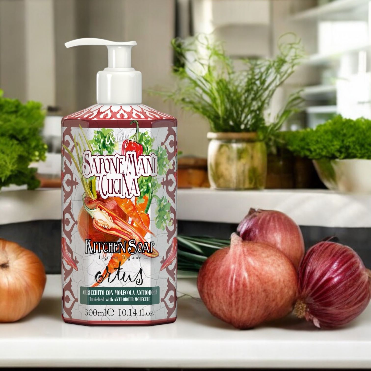 Rudy Profumi Maioliche Håndsåpe Kjøkken - Ortus, anti-odor - Håndsåpe - JK-Shop
