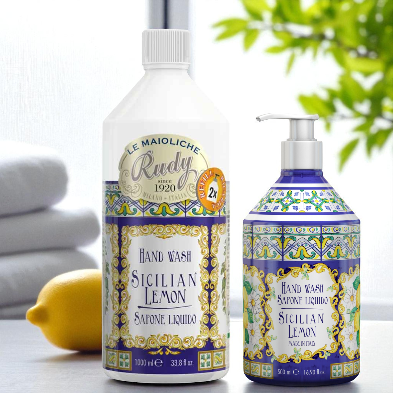 Rudy Profumi Maioliche Refill - Liquid soap - 11 dufter - Såpe - JK-Shop