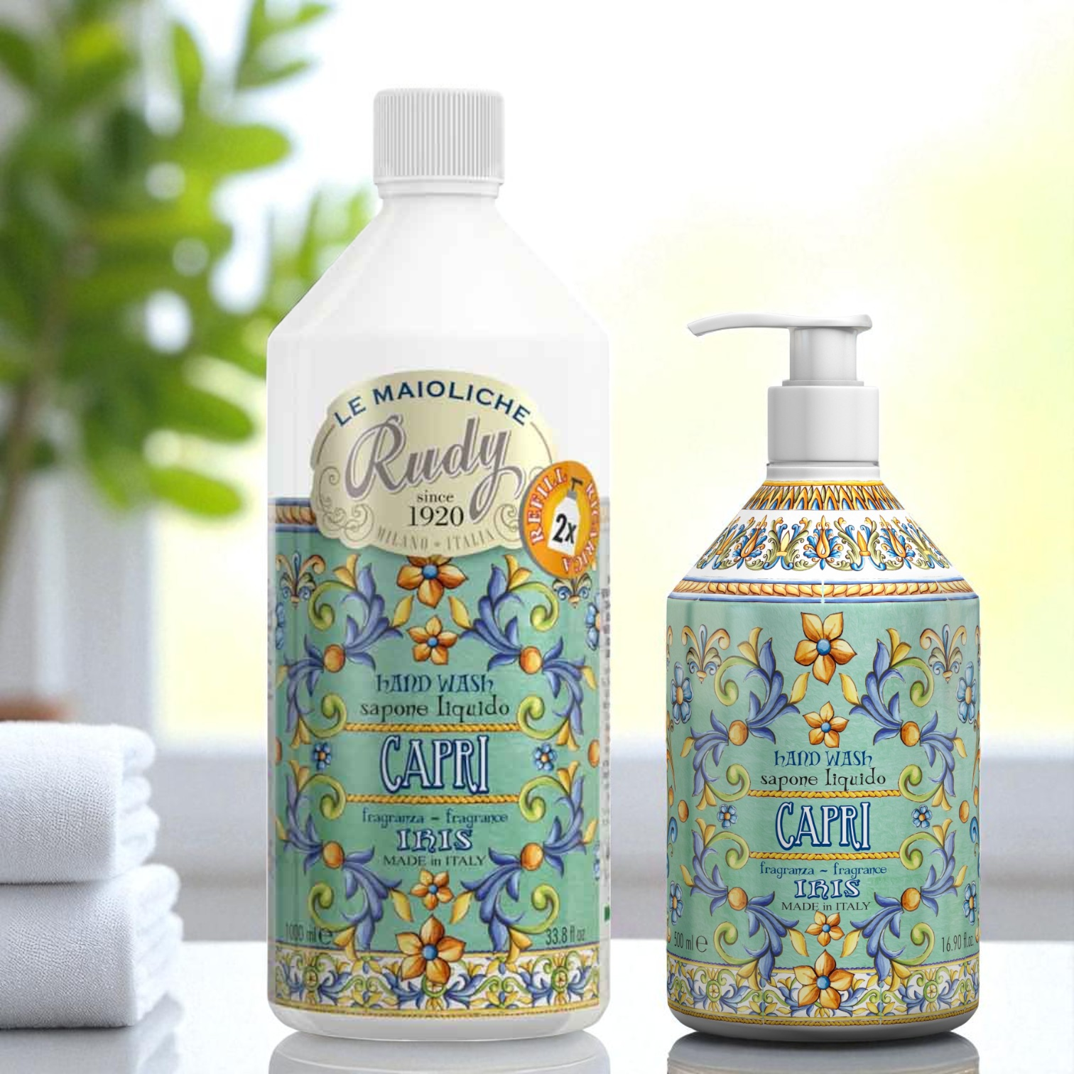 Rudy Profumi Maioliche Refill - Liquid soap - 11 dufter - Såpe - JK-Shop