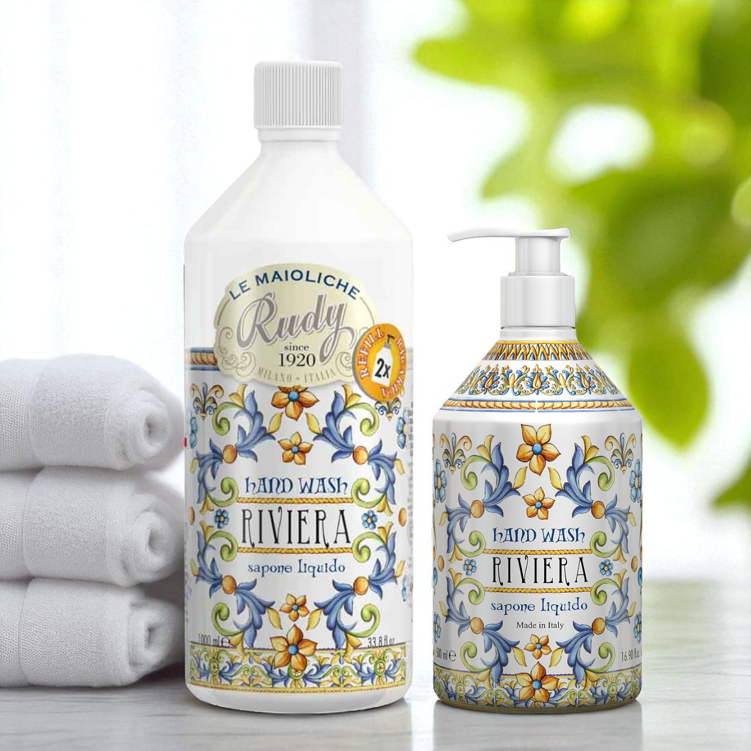 Rudy Profumi Maioliche Refill - Liquid soap - 11 dufter - Såpe - JK-Shop