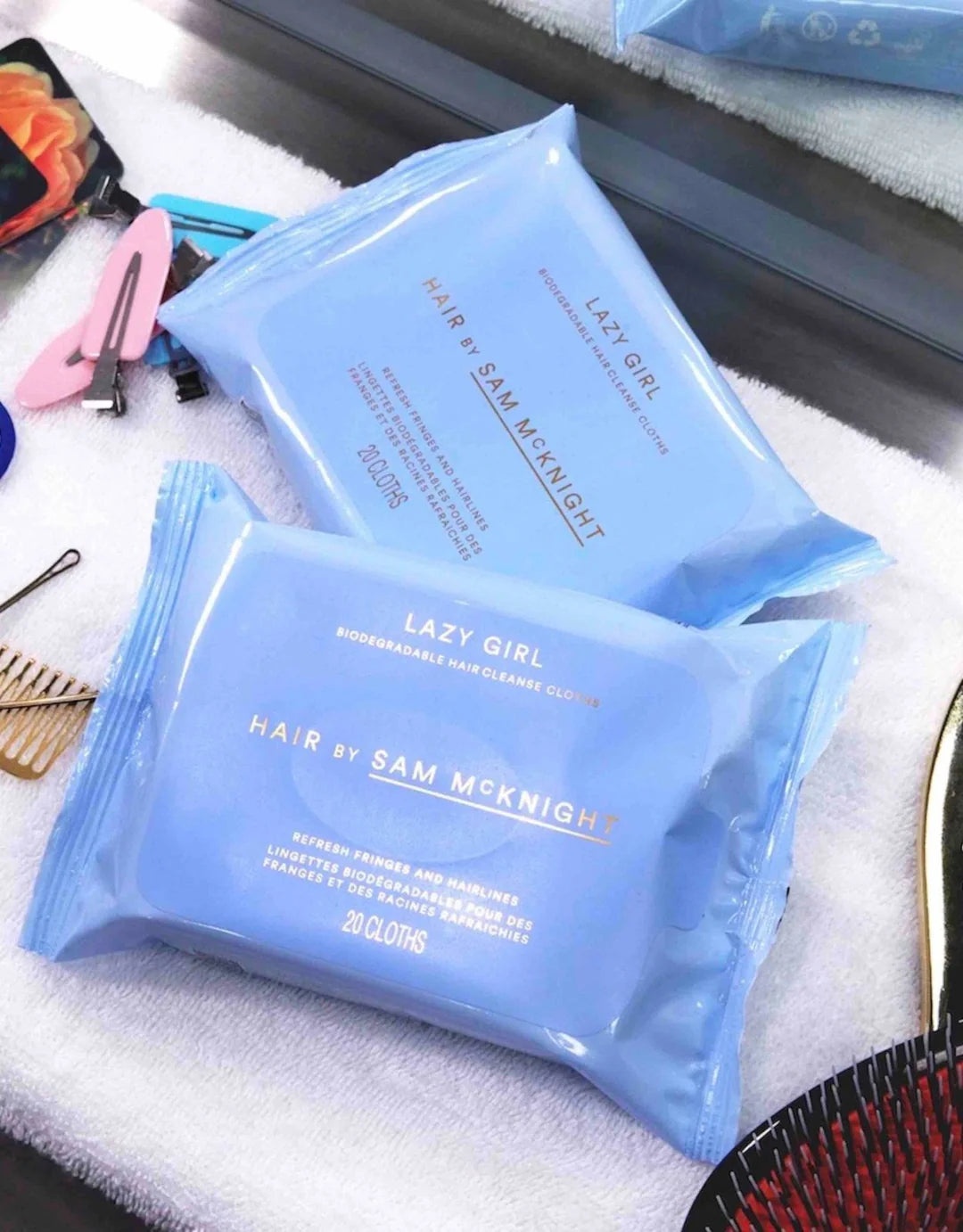 SM Biodegradable Hair Cleanse Cloths Lazy Girl - Hårpleiesett - JK-Shop