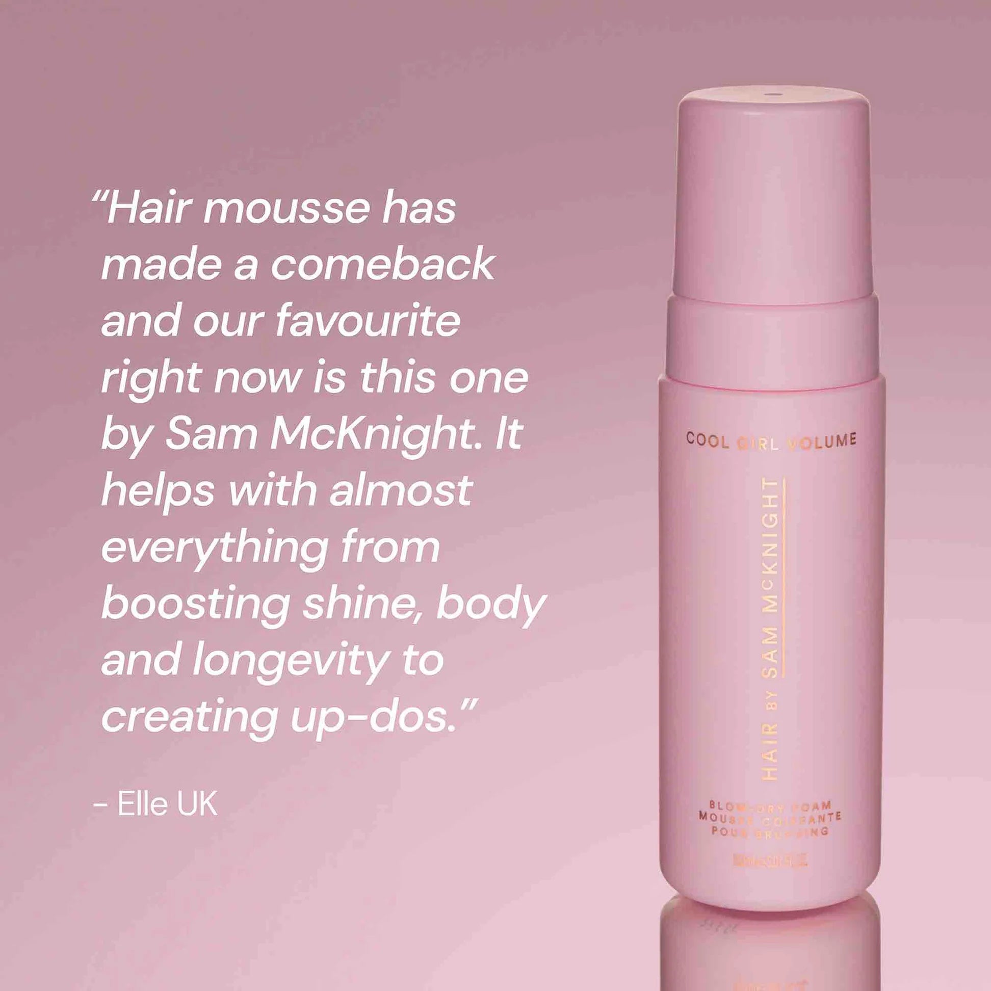 SM Volume Blow Dry Foam 150ml Cool Girl - Varmebeskyttelse - JK-Shop