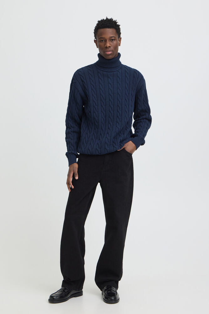 SOLID, MALCOLM HI NECK - Strikk - JK-Shop