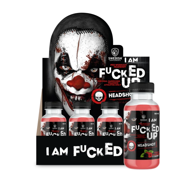 SS Fucked Up Headshot, 16x100ml, Raspberry - Vitaminer & kosttilskudd - JK-Shop