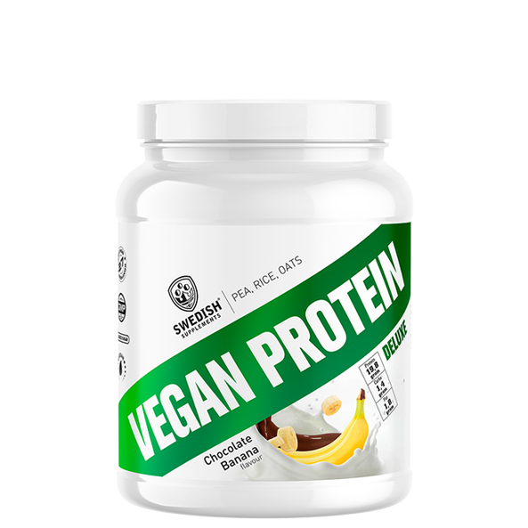 SS Vegan Protein Deluxe, 750g, Chocolate Banana - Vegansk proteinpulver - JK-Shop