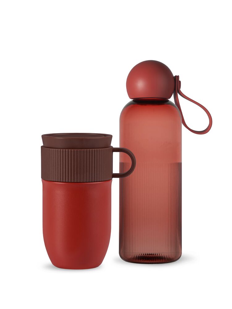 Sagaform Stunder i bevegelse - Vannflaske med termokopp - JK-Shop