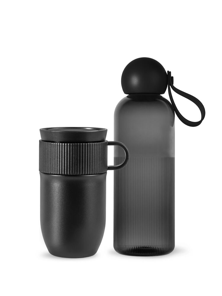 Sagaform Stunder i bevegelse - Vannflaske med termokopp - JK-Shop