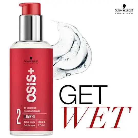 Schwarzkopf Osis+ Damped Wet Look Pomade-Schwarzkopf-J&K Shop