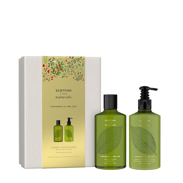 Scottish Fine Soaps Coriander & Lime Leaf Luxury Gift Duo-Scottish Fine Soaps-J&K Shop