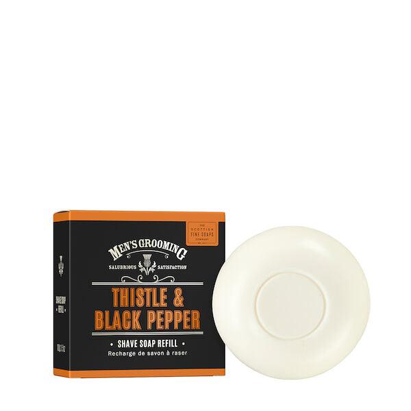 Scottish Fine Soaps Thistle & Black Pepper Shave Soap Refill-Scottish Fine Soaps-J&K Shop