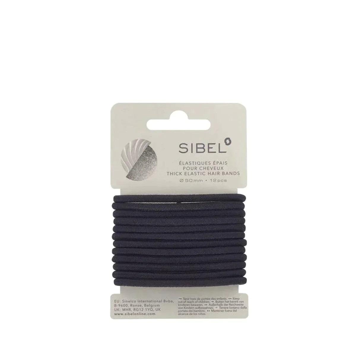 Sibel Elastic Thick Hair Bands 12 stk-Sibel-J&K Shop