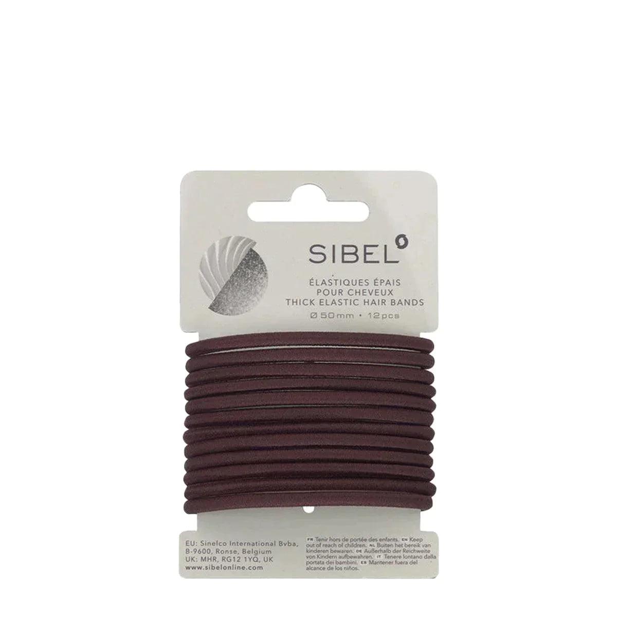 Sibel Elastic Thick Hair Bands 12 stk-Sibel-Hårstrikk-JKSHOP