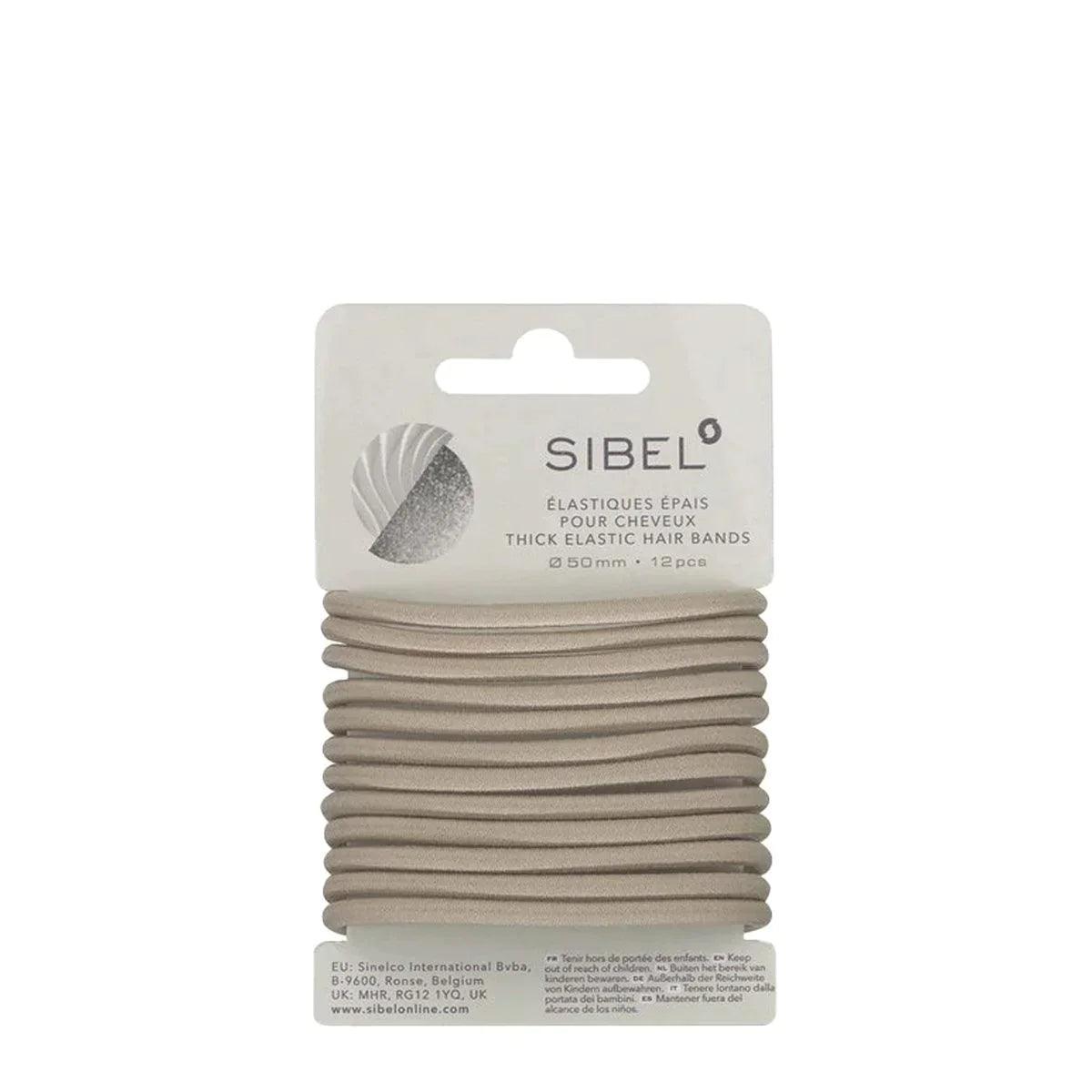 Sibel Elastic Thick Hair Bands 12 stk-Sibel-J&K Shop