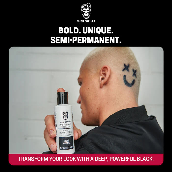 Slick Gorilla Hair Colour Black 100ml - Hårfarge - JK-Shop
