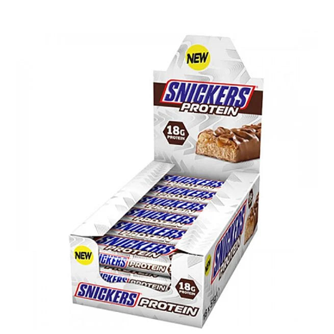 Snickers 18G Protein Bar, 18x51g, Original - Snacks & godteri - JK-Shop