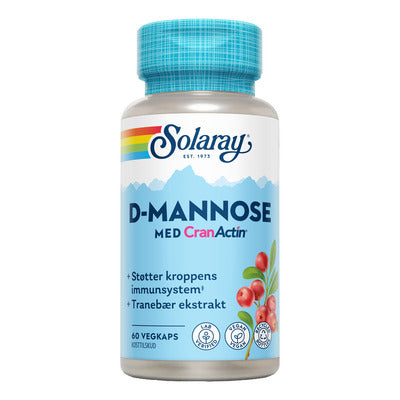 Solaray D-mannose med cranactin 60 kapsler - Vitaminer og kosttilskudd - JK-Shop