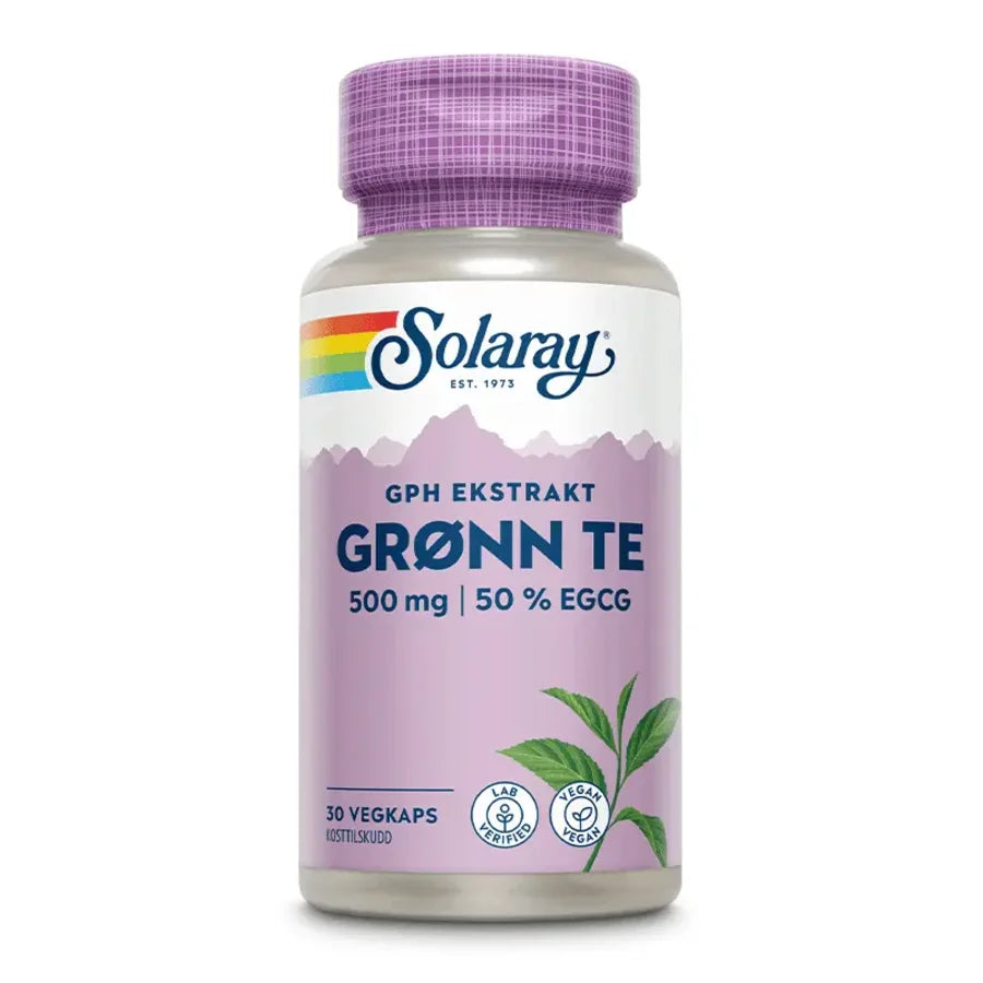 Solaray GPH grønn te 30 kapsler - Mikronæringsstoffer - JK-Shop