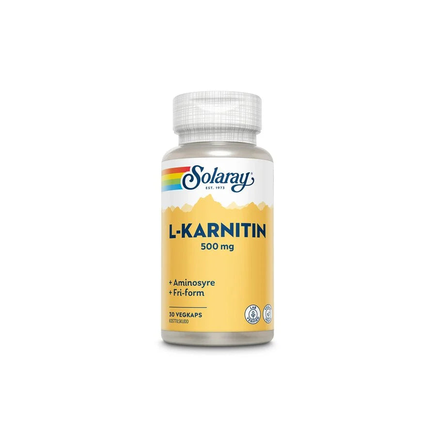 Solaray L-karnitin 500 mg 30 kapsler - L-Carnitine - JK-Shop