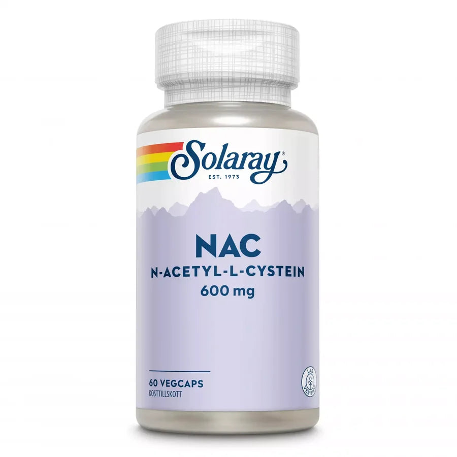 Solaray Nac 600 mg 60 kaps - Individuelle Aminosyrer - JK-Shop