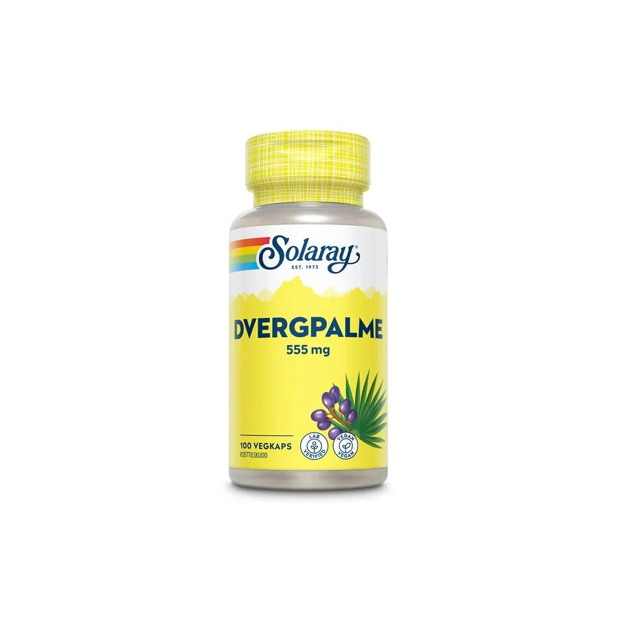 Solaray dvergpalme 555 mg 100 kapsler - Mikronæringsstoffer - JK-Shop