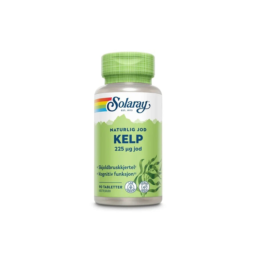 Solaray kelp 45 mg 90 tabletter - Mikronæringsstoffer - JK-Shop