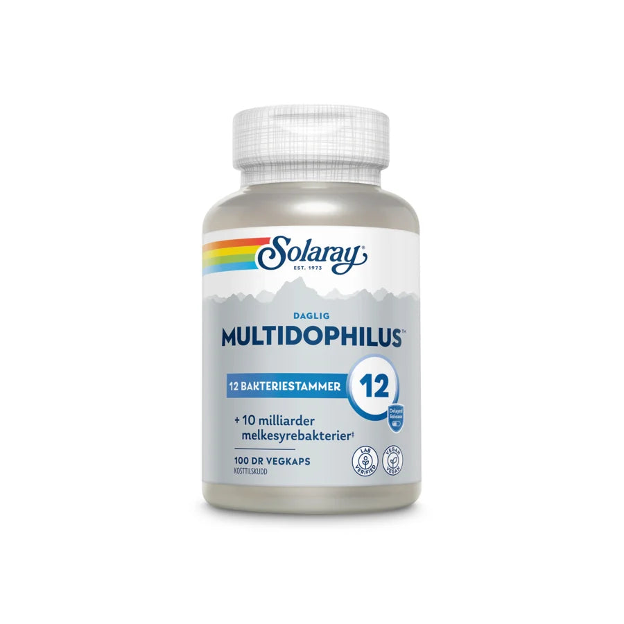 Solaray multidophilus 12 100 kapsler - Vitaminer og kosttilskudd - JK-Shop