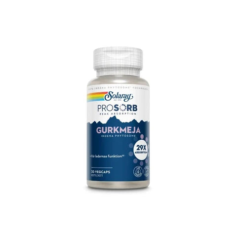 Solaray prosorb gurkemeie 30 kapsler - Mikronæringsstoffer - JK-Shop