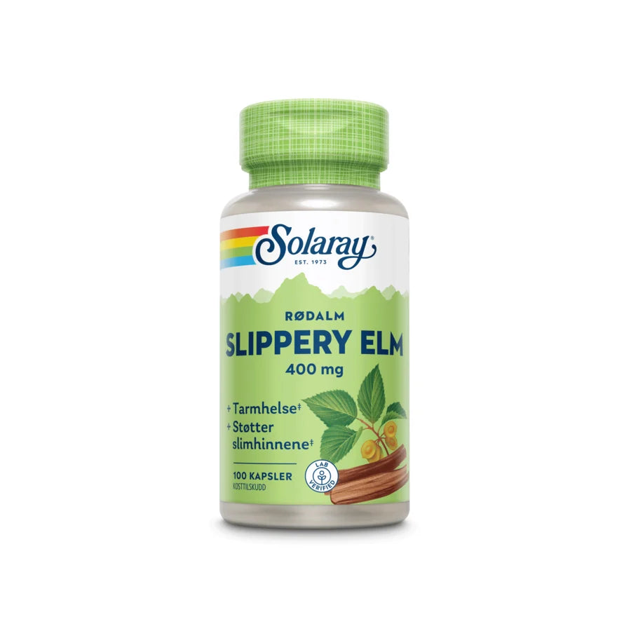 Solaray slippery elm 400 mg 100 kapsler - Mikronæringsstoffer - JK-Shop