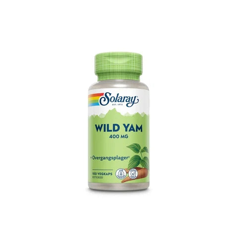 Solaray wild yam 400 mg 100 kapsler - Mikronæringsstoffer - JK-Shop