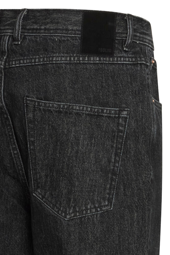 Solid Ryan svart jeans regular fit detalj