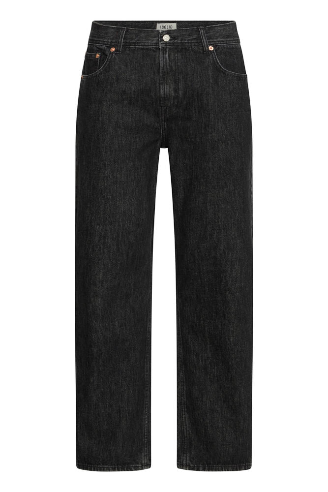 Solid Ryan svart jeans regular fit for herre