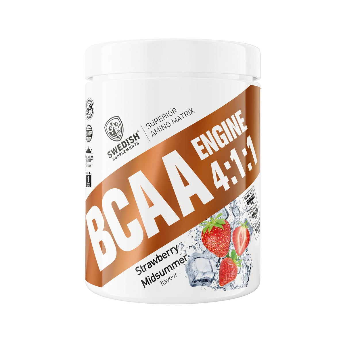 Swedish Supplements BCAA Engine 4:1:1, 400 g - Aminosyrer - JK-Shop - bilde 3