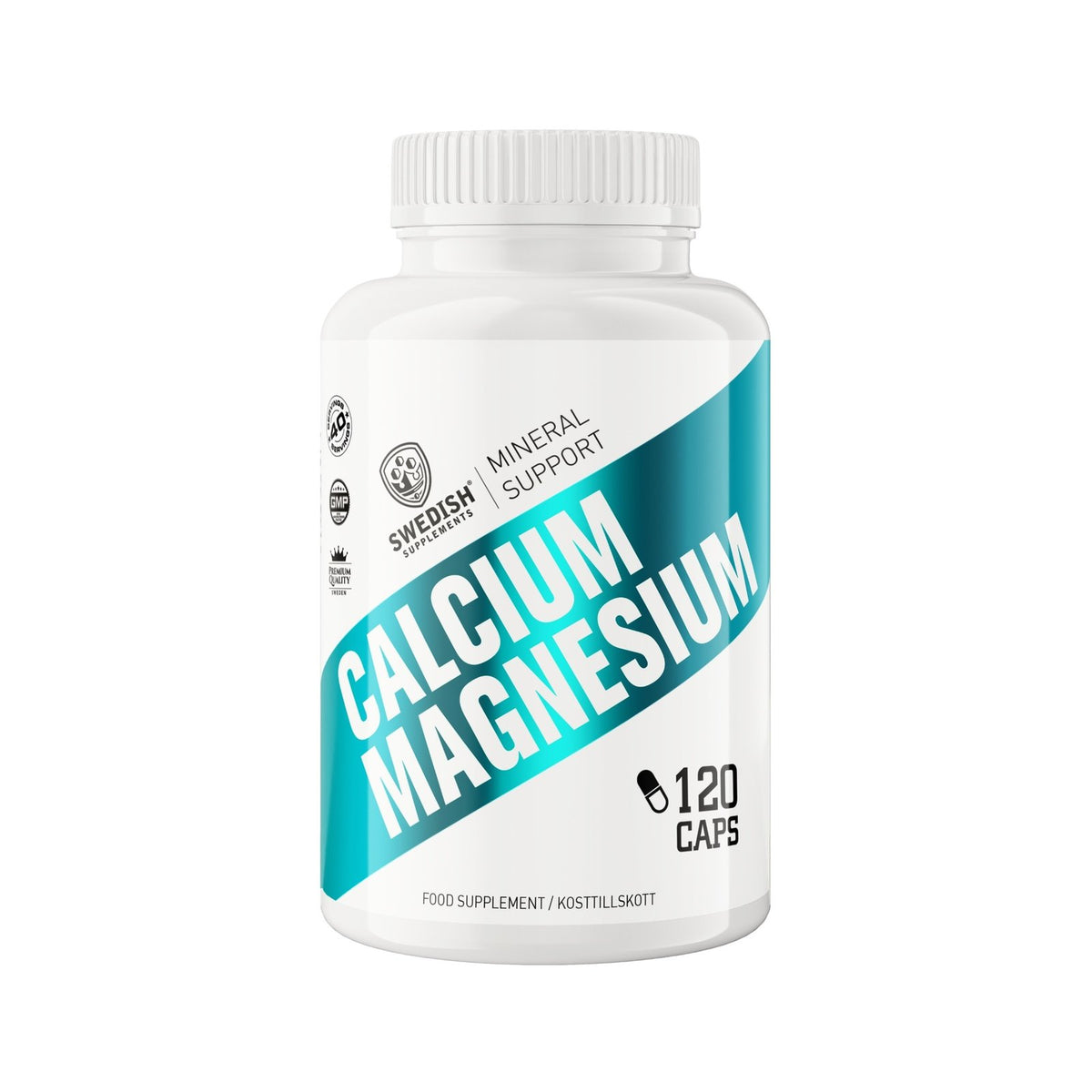 Swedish Supplements Calcium+Magnesium, 120 kapsler - Mikronæringsstoffer - JK-Shop