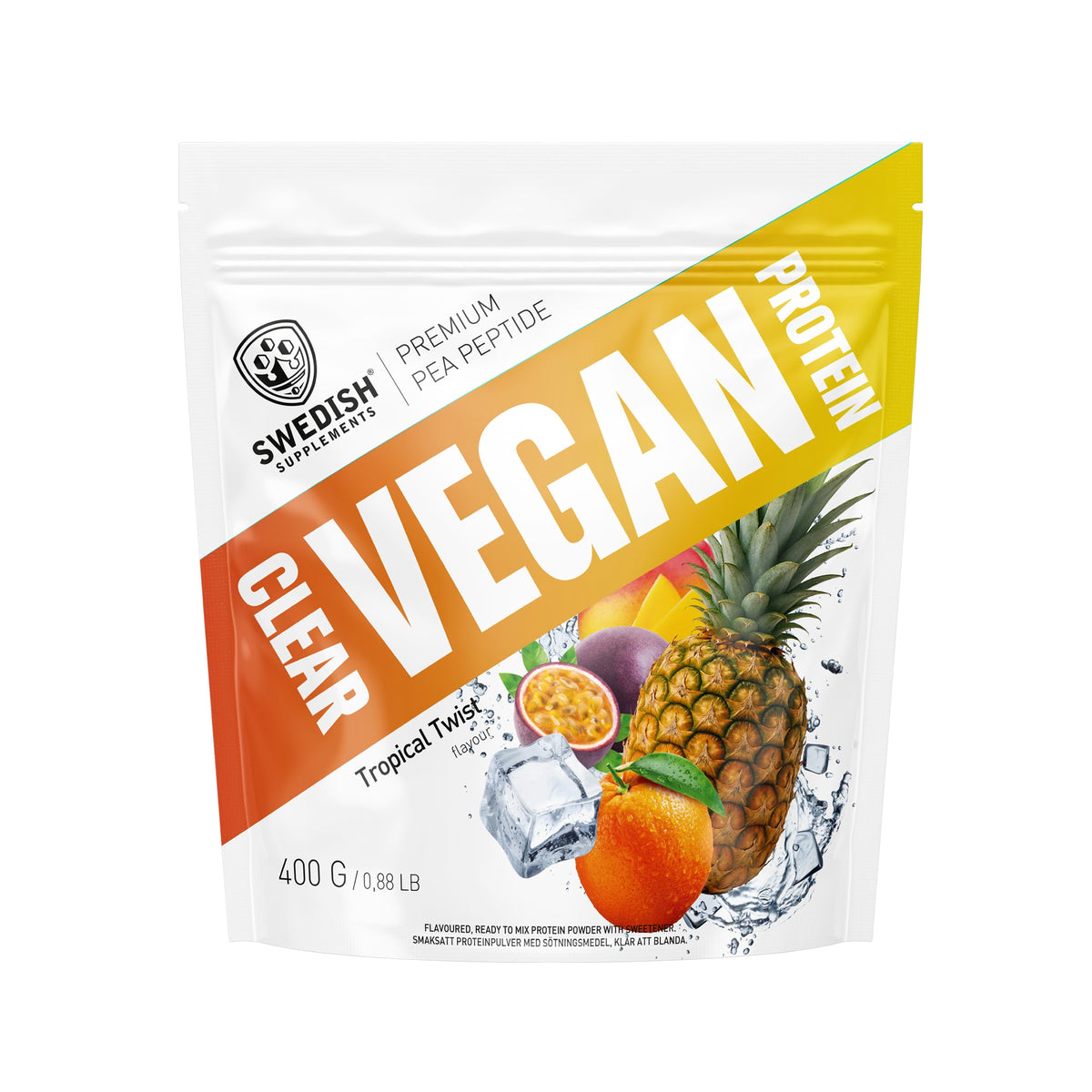 Swedish Supplements Clear Vegan Protein, 400 g - Vegansk proteinpulver - JK-Shop