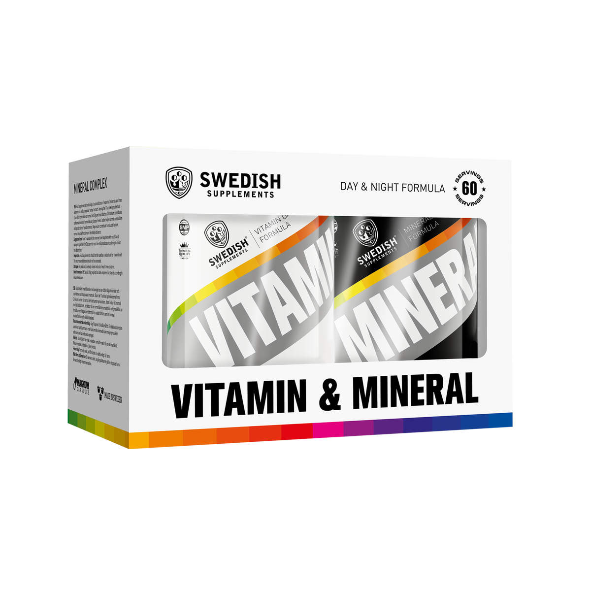 Swedish Supplements Vitamin & Mineral Complex, 2 x 120 kapsler - Mikronæringsstoffer - JK-Shop