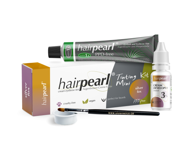 Hairpearl Bryn- og Vippefarge Mini-Kit