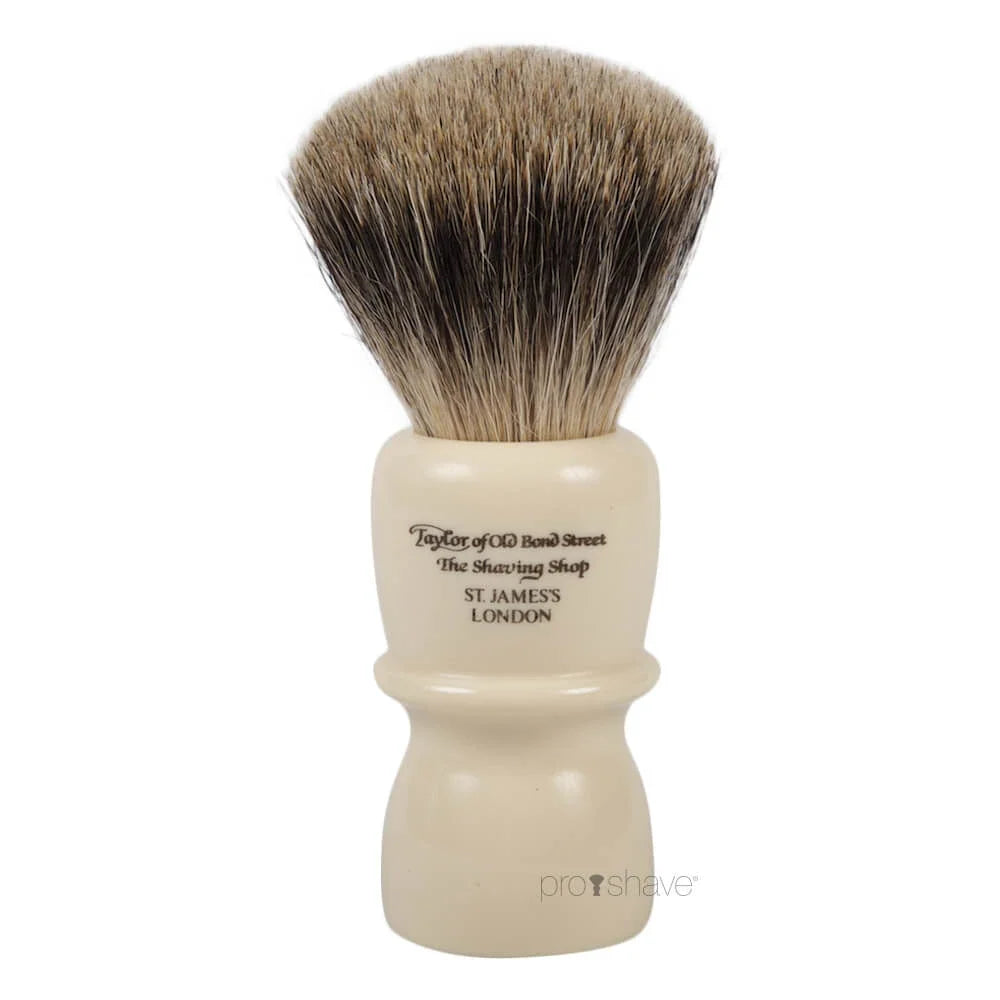 Taylor of Old Bond Street Pure Badger Shaving Brush 28 mm Ivory - Barberkost - JK-Shop