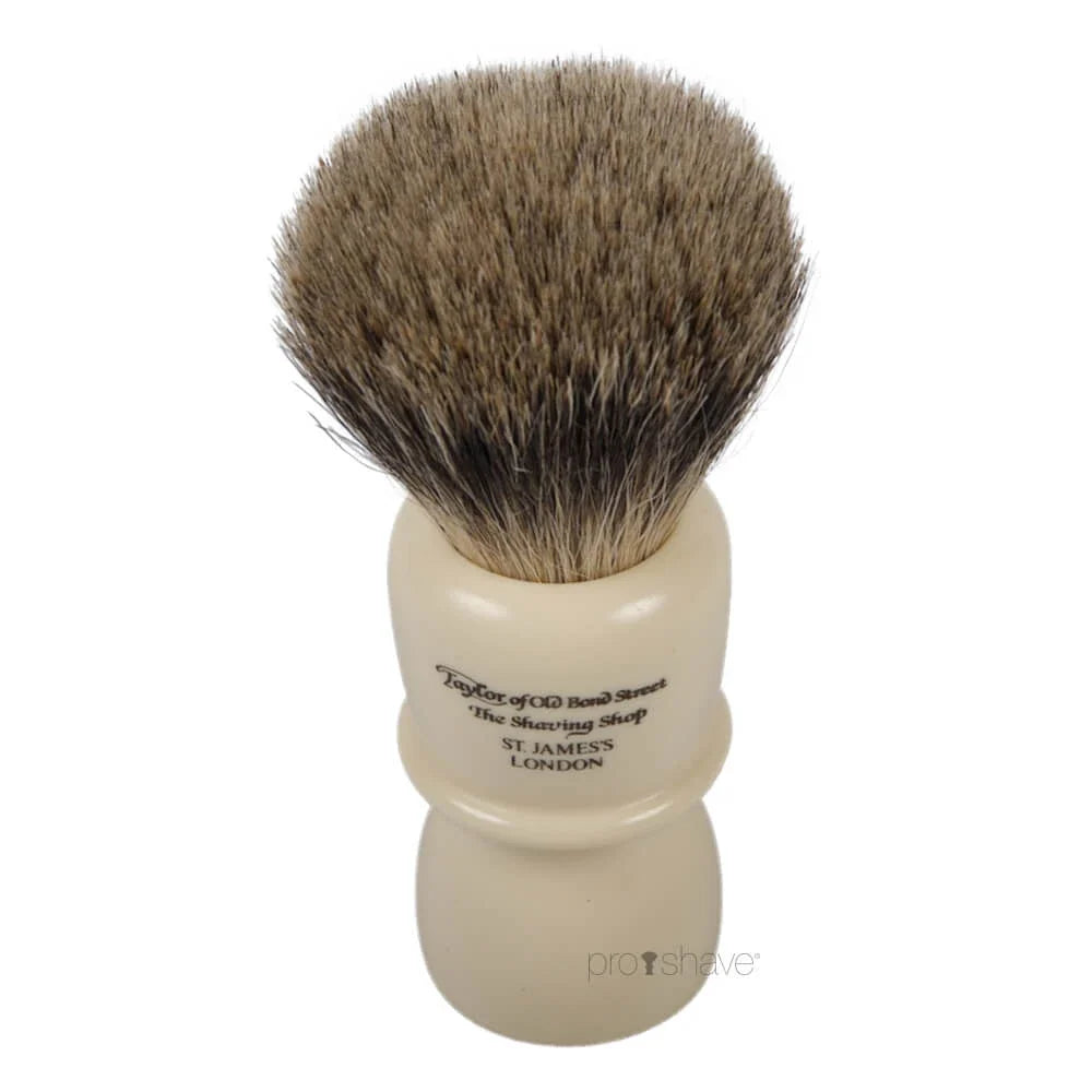 Taylor of Old Bond Street Pure Badger Shaving Brush 28 mm Ivory - Barberkost - JK-Shop