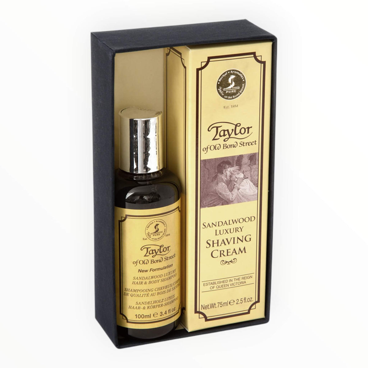 Taylor of Old Bond Street Shaving Cream and Hair & Body Shampoo Gift Set - Gavesett - JK-Shop