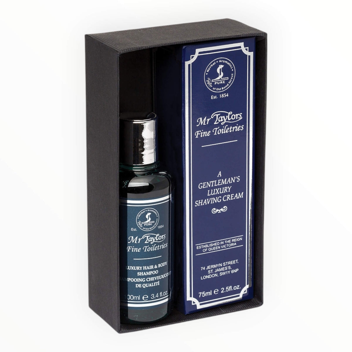 Taylor of Old Bond Street Shaving Cream and Hair & Body Shampoo Gift Set - Gavesett - JK-Shop