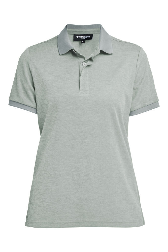 Tenson Txlite Melange Polo Woman - Pikéskjorte - JK-Shop