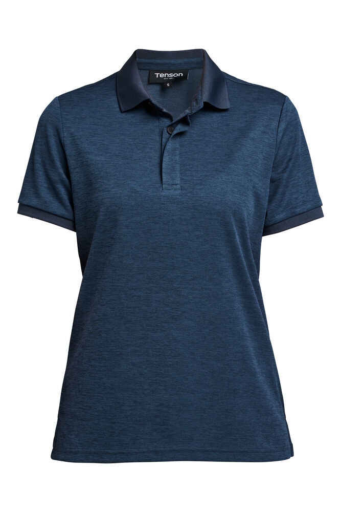 Tenson Txlite Melange Polo Woman - Pikéskjorte - JK-Shop