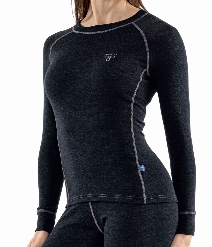 Termo Wool Light 2.0 Round neck LS W - Ullundertøy - JK-Shop