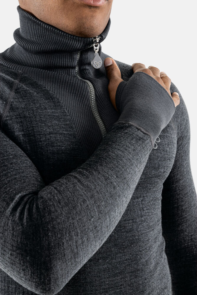 Termo Wool Original 2.0 Roll-neck w. Zip M - Genser - JK-Shop
