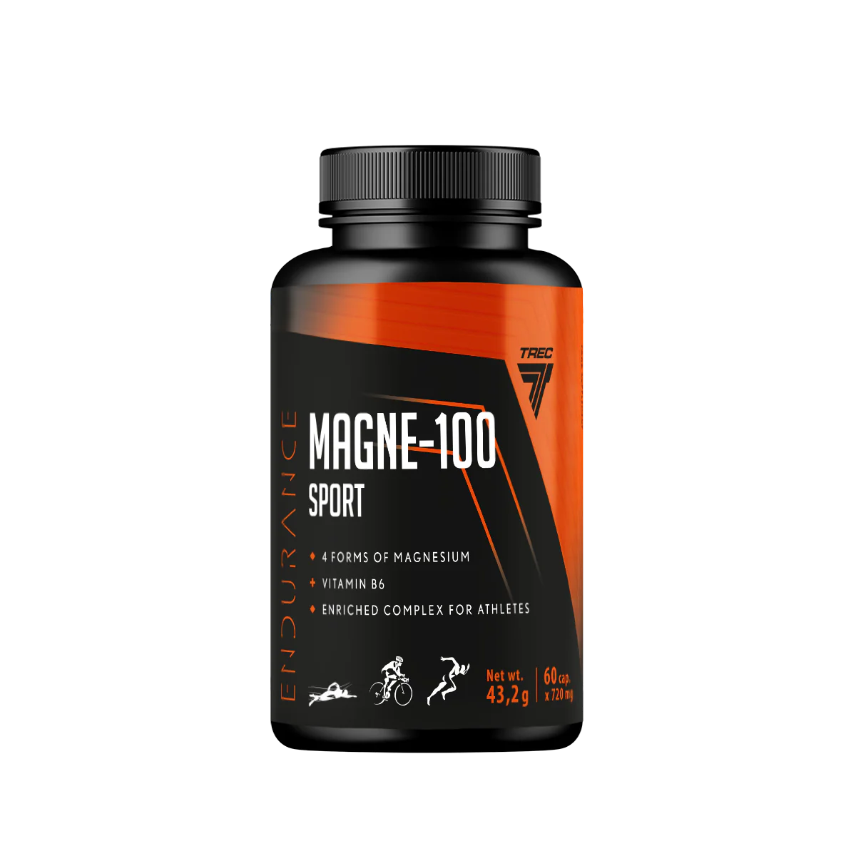 Trec Magne-100 Sport 60 caps - Mikronæringsstoffer - JK-Shop